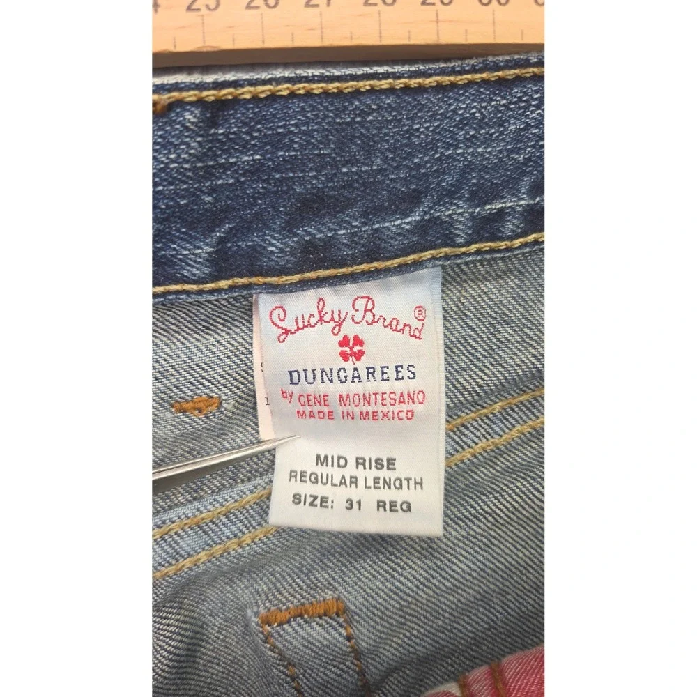 Lucky Brand Josie Jeans Womens 31 (Tag 34x31)Blue Mid Rise Bootcut Denim Stretch